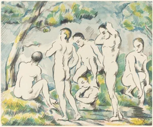 Die Badenden (kleine Platte)