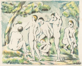 Die Badenden (kleine Platte)