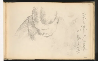 Frau, die sich nach vorne lehnt