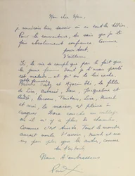 Brief an Man Ray, bezüglich der Errungenschaft von 