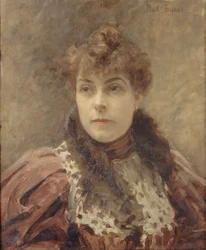 Porträt von Daniel Lesueur 1860-1921, ca. 1895