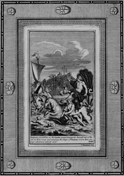 Neptun provoziert, die Griechen zu sehen
