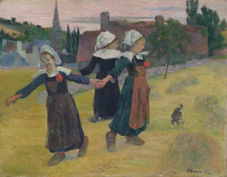 Tanzende bretonische Mädchen, Pont-Aven