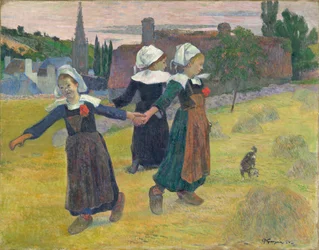 Bretonische Mädchen tanzen, Pont-Aven