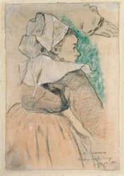 Bretonische Frau im rechten Profil, 1886