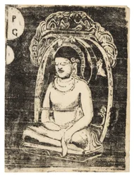 Buddha, aus der Suite der späten Holzschnittdrucke