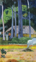 Hütte unter Bäumen, 1892