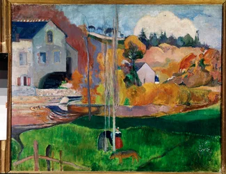 Landschaft in der Bretagne, die Mühle David