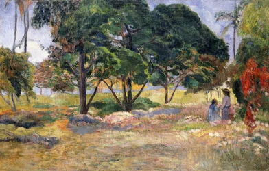 Landschaft mit drei Bäumen, 1892