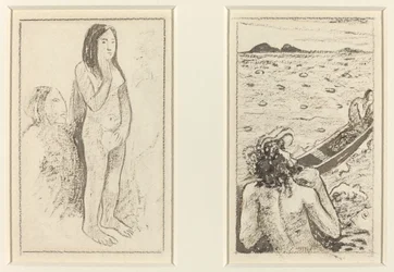 Parau No Te Varau Ino (links); Tahitianische Legende (rechts)