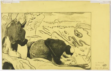 Volpini Suite: Frauen beim Wäschewaschen verso, 1893-94