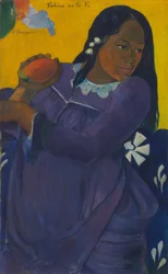 Frau mit Mango