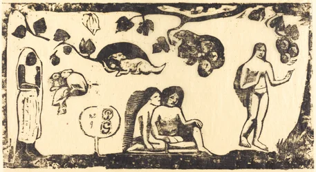 Frauen, Tiere und Laub