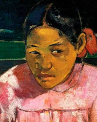 Frauen von Tahiti oder Am Strand (Detail)