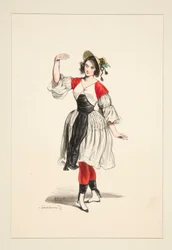 Bootsfrau der Donau. Strohhut.