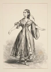 Kostüm von Mademoiselle Dejazet. Rolle von L