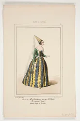 Kostüm von Mme Gondelaurier, gespielt von Mme Dabadier