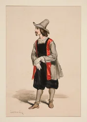 Holländer. Wollmantel. Samthose.