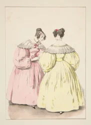 JANUAR 1836. - Prinzesskleid aus Gaze,...