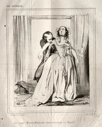 Les Actrices: Sac à papier! Monsieur Montmirail, wie Sie meine Majestät anschnallen!, 1843
