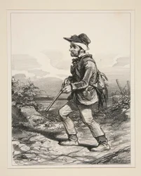 M. Gontard, (du clos-Gorju), Grosgrundbesitzer, wählbarer Wähler, auf der Jagd der L...