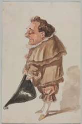 Mann mit großem Hut