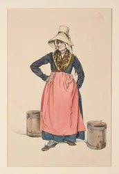Wasserträgerin. (Auvergnatische Waschfrau)