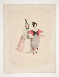 ORIGINELLE VERKLEIDUNGEN (sic) für die Bälle von 1834. Nr. 2 und 3.