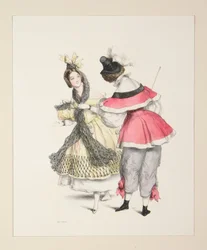 ORIGINELLE VERKLEIDUNGEN (sic) für die Bälle von 1834. Nr. 3 und 4.