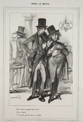Vous étiez nommé hier soir..., aus der Serie Paris Le Matin, 1839