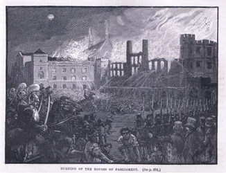 Brand des Parlamentsgebäudes 1834