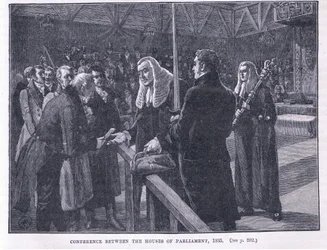 Konferenz zwischen den Häusern des Parlaments AD 1835