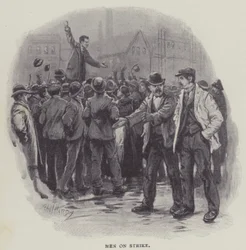 Streikende Männer