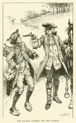 Der Goldene Bauer und der Kesselflicker (Gravur)