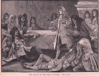 Der Tumult im Geheimen Rat, 1711