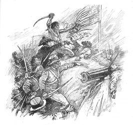 Sie kämpften, um die Festung zu erklimmen, 1902