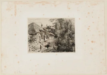 Strohhütte im alten Trouville. Beraldi 82 IFF 32