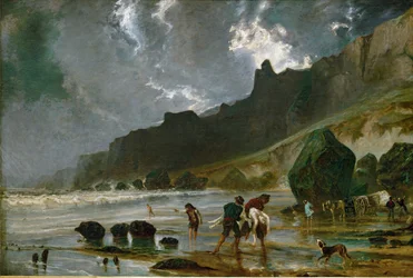 Die Klippen von Houlgate, Frankreich