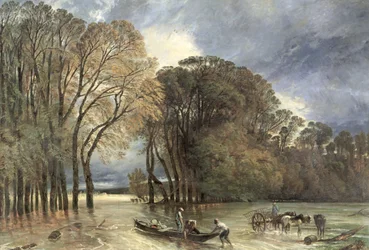 Die Flut in Saint-Cloud, 1855