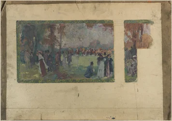 Skizze für das Rathaus von Saint-Ouen: Das Hippodrom von Saint-Ouen, 4. Viertel des 19. Jahrhunderts