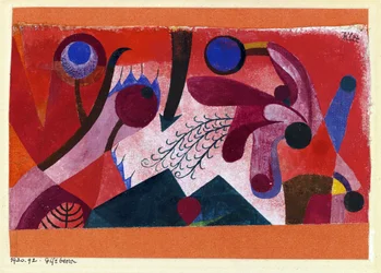 Giftige Beeren, Aquarell von Paul Klee (1879-1940) 1920, Privatbesitz