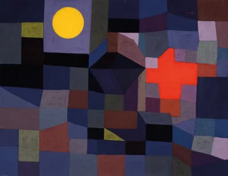 Feuer bei Vollmond