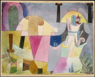 Landschaft mit schwarzen Säulen. 1919