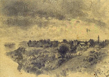 Ohne Titel (Bern, Blick auf den Rosengarten) 1897
