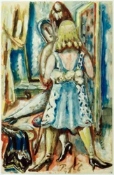 Frau mit Zofe