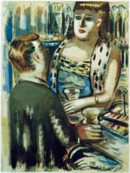 Paar an der Bar