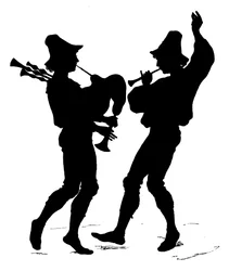 Silhouette von Paul Konewka (Lithografie)