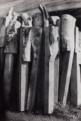 Totems, alte Werft, Rye Hafen
