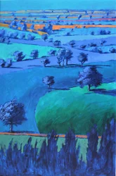 Blaues Gemälde