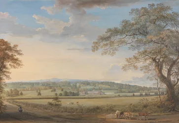 Ansicht von Vinters bei Boxley, Kent, mit Mr. Whatmans Papiermühlen für türkisches Papier